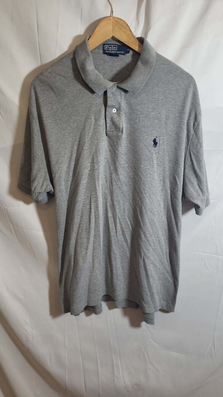 Polo Ralph Lauren Men's XL Gray Short Sleeve Classic Fit Cotton Polo Shirt